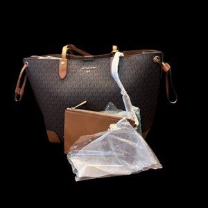 Michael Kors Logo Edith Large Open Tote Bag